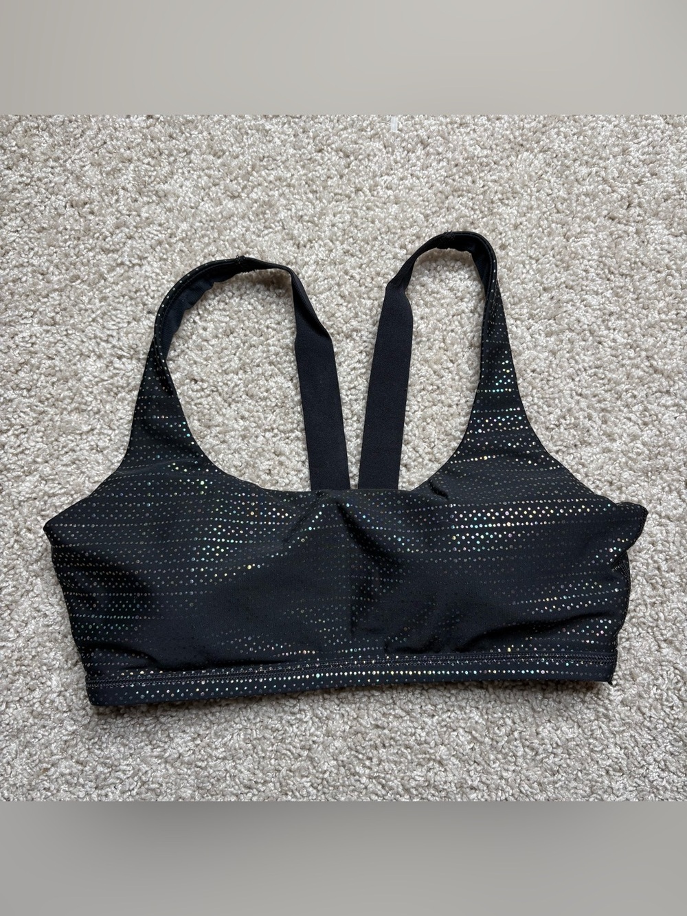 SPANX Metallic Dot Low Impact Sports Bra